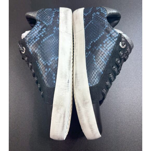 Zadig & Voltaire New Low-Top Used Wild Sneaker Deep Blue Distressed EU36 / US 5 - Picture 7 of 10